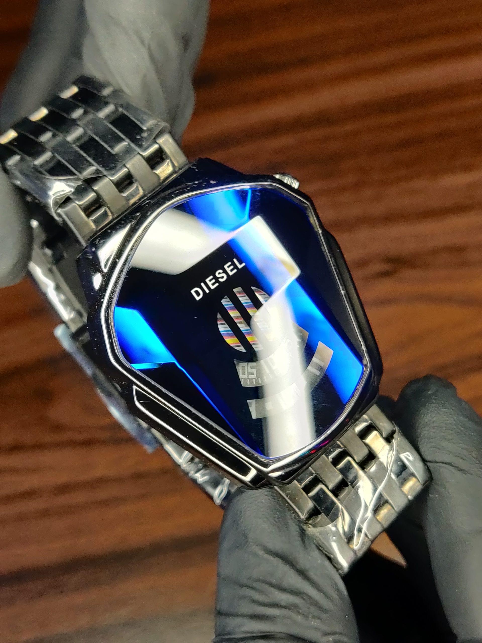 Diesel Blue Cyber Mirror Digital Watch - Image 2